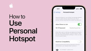 How to use Personal Hotspot on your iPhone  Apple Support [upl. by Adierf]