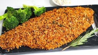 Super Easy and Extra Crispy Oven Baked Fish in 10 minutes Crispy Baked Fish Recipe [upl. by Nemracledairam754]