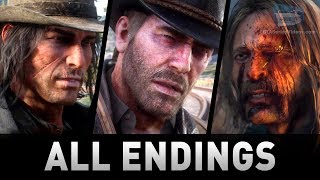 Red Dead Redemption 2  All 4 Endings Good Honor Bad Honor [upl. by Aaron457]