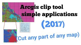 Arcgis Clip tool simple application for beginners 2017 [upl. by Feetal]