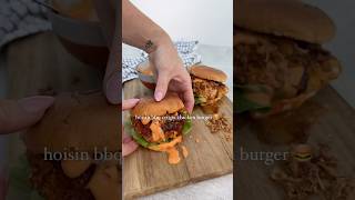 Hoisin bbq crispy chicken burger [upl. by Nalyorf]