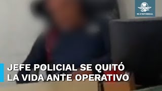 Isidro Cortes el mando policial que se arrebató la vida tras ser detenido en Operativo Enjambre [upl. by Graehme307]