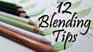 12 Blending Tips for Colored Pencils [upl. by Ecinehs]