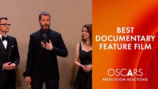 Best Documentary Feature Film  20 Days in Mariupol  Oscars 2024 Press Room Speech [upl. by Eda]