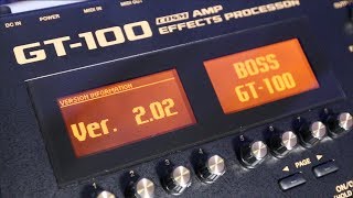 How To Update Your BOSS GT100 to Version 20 [upl. by Ynnavoj230]
