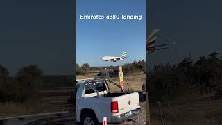 Emirates arrival on RWY 03 at Perth Airport emiratesa380 planespotting perthairport [upl. by Phare508]