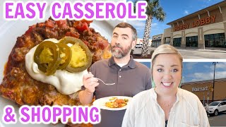 EASY AND DELICIOUS CASSEROLE RECIPE  WALMART SHOP WITH ME  QUICK DINNER INSPIRATION [upl. by Eiramaliehs]