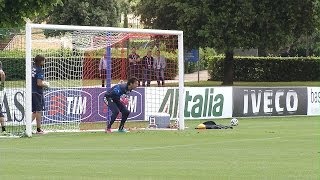 Lallenamento di Buffon e degli altri portieri azzurri [upl. by Asiil]