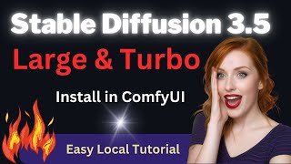 Install Stable Diffusion 35 Large Turbo Locally in ComfyUI  Easy Tutorial [upl. by Fe]