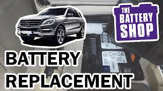 MercedesBenz ML350 20062015 and others listed below  New Battery Install [upl. by Ellenuahs776]