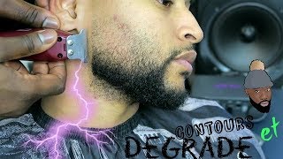 Comment tailler sa barbe en dégradé  Contours Parfait [upl. by Ekrub569]