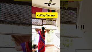 Ceiling Hanger for clothes 👌🥻👗👘👚 ceilinghanger clotheshanger balcony shortsvideo youtubeshorts [upl. by Bomke]