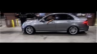 2012 Mercedes C300 4Matic  BC Coilover Install [upl. by Edak]