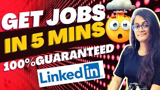 How to find job on LinkedIn  Get Interview Call In Just 5 Minutes 😍  LinkedIn pe jobs kaise paye [upl. by Maurits]