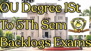 Degree 1st To 5th Sem Exams [upl. by Henryk]