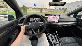 New Volkswagen Golf RLine 2024 Test Drive POV [upl. by Calabrese]