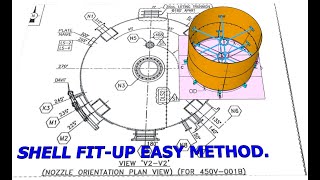 PRESSURE VESSEL TANK SILO SHELL HORIZONTAL FITUP TUTORIAL [upl. by Nelleh]