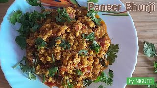 Paneer Bhurji I पनीर भुरजीॅ NIGUTE निगुती [upl. by Caitrin]