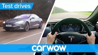 Tesla Model S P100D 2018 POV review  Test Drives [upl. by Marlette]