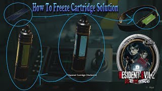 Resident Evil 2 Remake Lab How To Freeze Cartridge Solution [upl. by Nicko]