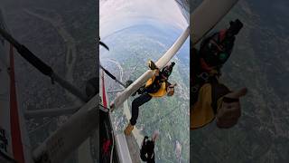 Skydiving  Thrilling joyride in air youtube youtubeshorts skydiving hittvfun fun adventure [upl. by Amar]