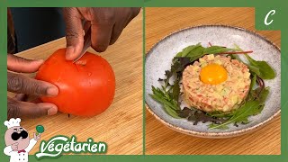 Comment faire un tartare avec une tomate 🍅😲 [upl. by Nnylyram182]