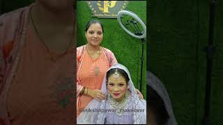 Muslim bridal look l students work l momedian makeup l indian bridal makeup l hairstyle l hairdo [upl. by Yrellav]