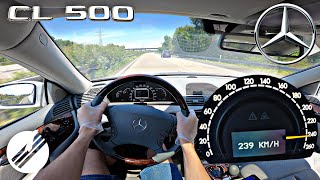 MercedesBenz CL 500 C215 TOP SPEED DRIVE ON GERMAN AUTOBAHN 🏎 [upl. by Aeriela]