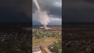 A City Destroyed by Tornado 🌪️ in Seconds tornado timelapse [upl. by Maryanna]