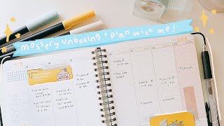 Mossery Academic Planner Unboxing  plan with me [upl. by Eadrahs864]