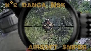 danga NSK airsoft sniper 2 scope cam in da forest [upl. by Ardnossac]