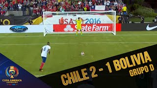 Copa América Centenario  Chile 2  1 Bolivia [upl. by Gnanmos]