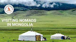 Visiting Mongolian nomads by bike [upl. by Kazmirci]