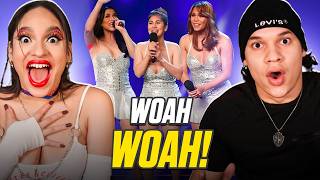 Waleska amp Efra react to Miss Tres on Asia’s Got Talent [upl. by Modie]