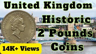 Collectible UK Old Series 2 Pounds Coins  UK coins  UK Pounds [upl. by Terence]