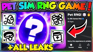 PET RNG RELEASE DATE NEW PET SIM GAME ALL LEAKS Roblox [upl. by Louanna513]