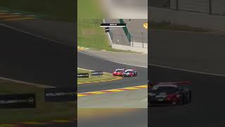 McLaren 720S GT3 hits the wall at Raidillon 💥 [upl. by Milli568]