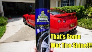 Cristal Products Untouchable Wet Tire Shine Review 2019 [upl. by Nwahsram980]