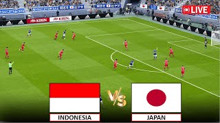 🔴Langsung  Indonesia vs Japan I FIFA World 2026 Qualifier Match Live Stream I eFootball Pes 21 Game [upl. by Kersten]