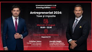 RBC 292 Antreprenoriat 2024 Taxe si Impozite [upl. by Yenalem]