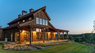 Panoramic Views Retreat A Barn Built For Entertaining  Timberlyne Tour [upl. by Aip]