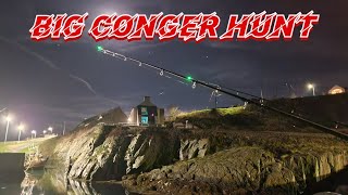 Fishing for BIG CONGER in Amlwch Harbour [upl. by Eart]