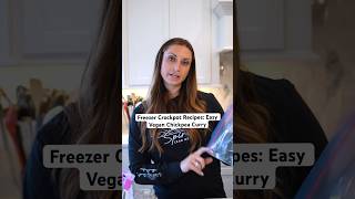 Freezer Crockpot Recipes Easy Vegan Chickpea Curry [upl. by Mosira575]