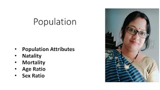 Population Attributes  Natality  Mortality  Age Ratio  Sex Ratio ecology [upl. by Ardnuaek]