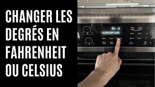 Comment changer les réglages de température FahrenheitCelsius sur la cuisinière électrique LG [upl. by Meid]