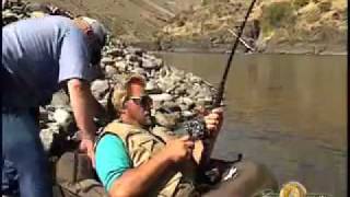 Gigantic Sturgeon in an Inner tube  Babe Winkelmans Good Fishing [upl. by Durkee]