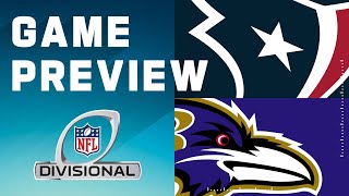 Houston Texans vs Baltimore Ravens  2023 Divisional Round Game Preview [upl. by Nytsirc666]