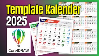 Template Kalender 2025 cdr [upl. by Onej]