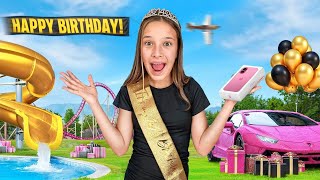 OLIVIAS 14th BIRTHDAY 🥳 BIGGEST SURPRISE PRESENT EVER [upl. by Enailil]