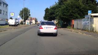 W211 E500 AMG Exhaust Sound with X Pipe and C63 AMG Mufflers  It s popping [upl. by Yelsnit908]